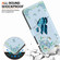 iPhone 14 Crystal Texture Colored Drawing Leather Phone Case - Blue Pansies