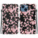 iPhone 14 Crystal Texture Colored Drawing Leather Phone Case - Plum Bossom