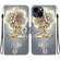 iPhone 14 Crystal Texture Colored Drawing Leather Phone Case - Sika Deer