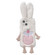 iPhone 14 Cute Bucktooth Rabbit Plush TPU Phone Case - Beige