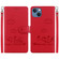 iPhone 14 Cute Cats RFID Leather Phone Case - Red