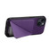 iPhone 14 D04 Calf Texture Dual Card Slot Holder Phone Case - Purple