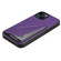 iPhone 14 D04 Calf Texture Dual Card Slot Holder Phone Case - Purple