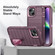 iPhone 14 Defender Gen2 Rugged PC + Silicone Phone Case with Holder - Purple+Light Pink