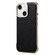 iPhone 14 Denior MagSafe Genuine Leather Calf Texture Phone Case - Black