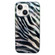 iPhone 14 Double Layer IMD Pattern TPU Phone Case - Zebra Print