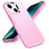 iPhone 14 Double Solid Color Armor Phone Case - Pink