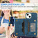 iPhone 14 Dream Magnetic Back Cover Card Wallet Phone Case - Blue