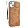 iPhone 14 Dream Magnetic Back Cover Card Wallet Phone Case - Brown