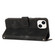 iPhone 14 Dream Triangle Leather Phone Case with Lanyard - Black