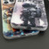 iPhone 14 Dual-side IMD Astronaut Frosted Phone Case - Gradient Orange