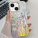 iPhone 14 Electroplating Laser Flower Texture TPU Phone Case - Chrysanthemum AH5