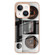 iPhone 14 Electroplating Marble Dual-side IMD Phone Case - Retro Radio