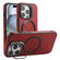 iPhone 14 Elk Lens Holder Magsafe Shockproof Phone Case - Red