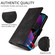 iPhone 14 Embossed Rhombus Starry Leather Phone Case - Black