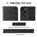 iPhone 14 Fierre Shann Crocodile Texture Magnetic Genuine Leather Phone Case - Black