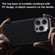 iPhone 14 First Layer Cowhide Leather Electroplated PC Phone Case - White