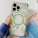 iPhone 14 Flowers Dual-side Laminating Magsafe Phone Case - Green
