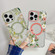 iPhone 14 Flowers Dual-side Laminating Magsafe Phone Case - Green