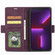 iPhone 14 Forwenw Dual-side Buckle Leather Phone Case - Wine Red