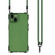 iPhone 14 Four-corner Shockproof TPU Phone Case with Lanyard - Green