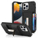 iPhone 14 Frosted Card Slot Holder Phone Case - Black