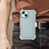 iPhone 14 Frosted PC+TPU Phone Case with Back Clip - Transparent Blue