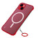 iPhone 14 Frosted Soft Four-corner Shockproof MagSafe Phone Case - Red