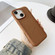iPhone 14 Gaer4 Imitation MagSafe Shockproof TPU Phone Case - Brown