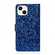 iPhone 14 Glitter Powder Horizontal Flip Leather Phone Case - Blue