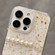 iPhone 14 Gold Foil Pearl Bow TPU Phone Case - Bow