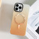 iPhone 14 Gradient IMD PC Hybrid TPU MagSafe Phone Case - Orange