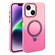 iPhone 14 Gradient MagSafe Holder Liquid TPU Hybrid PC Phone Case - Pink Red