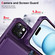 iPhone 14 Horizontal Flip Card Bag Holder Leather Phone Case - Purple