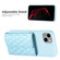 iPhone 14 Horizontal Wallet Rhombic Leather Phone Case - Blue