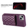iPhone 14 Horizontal Wallet Rhombic Leather Phone Case - Dark Purple