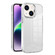 iPhone 14 Ice Color Clear PC Hybrid TPU Phone Case - White