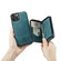 iPhone 14 JEEHOOD Magnetic Zipper Wallet Leather Phone Case - Blue