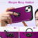 iPhone 14 L2 Rotating Ring Holder Magnetic Phone Case - Dark Purple