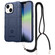 iPhone 14 Lanyard Rugged Shield TPU Phone Case - Blue
