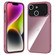 iPhone 14 Large Window Acrylic + TPU Phone Case - Wine Red