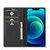 iPhone 14 LC.IMEEKE Carbon Fiber PU + TPU Leather Case - Horizontal Black