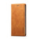 iPhone 14 LC.IMEEKE Strong Magnetic Leather Phone Case with Holder & Card Slots & Wallet - Brown