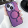 iPhone 14 Lens Holder MagSafe PC Hybrid TPU Phone Case - Purple