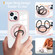 iPhone 14 Magnetic Rotating Ring Holder Phone Case - Pink