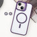 iPhone 14 MagSafe Acrylic Hybrid TPU Holder Phone Case with Lens film - Purple
