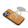 iPhone 14 MagSafe Crossbody Multi-functional Zipper Wallet Litchi Leather Phone Case - Orange