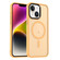 iPhone 14 MagSafe Magnetic Skin Feel Frosted Phone Case - Orange
