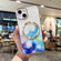 iPhone 14 Marble MagSafe Clear Phone Case iPhone 14 - Blue