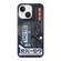 iPhone 14 Mecha Circuit Board Pattern Phone Case - Black